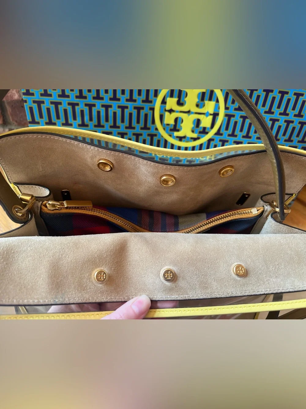 Tory Burch Lee Radziwill Raincoat Double Bag
